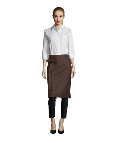 GREENWICH APRON POCKETS - Chocolate bedrucken, Art.-Nr. S88020-CH-M GREENWICH APRON POCKETS - Chocolate bedrucken, Art.-Nr. S88020-CH-M