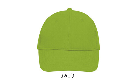 BUFFALO SIX PANEL CAP - Lime bedrucken, Art.-Nr. S88100-LM-M