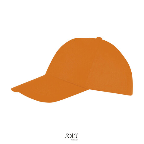 BUZZ FIVE PANEL CAP - Orange bedrucken, Art.-Nr. S88119-OR-M BUZZ FIVE PANEL CAP - Orange bedrucken, Art.-Nr. S88119-OR-M