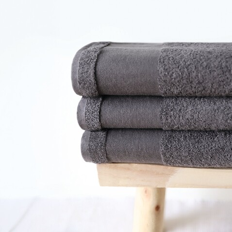 BAYSIDE 70 BATH TOWEL - Dunkelgrau bedrucken, Art.-Nr. S89008-DG-M