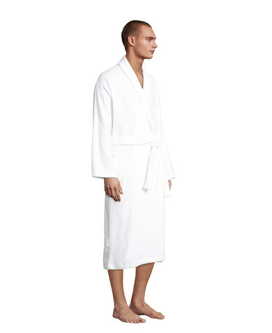 PALACE UNISEX BATHROBE - White bedrucken, Art.-Nr. S89100-WH-L PALACE UNISEX BATHROBE - White bedrucken, Art.-Nr. S89100-WH-L