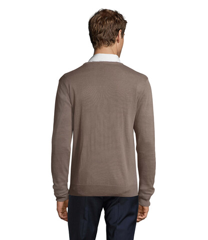 GALAXY MEN V-NECK SWEATER - Medium Grey bedrucken, Art.-Nr. S90000-EP-M GALAXY MEN V-NECK SWEATER - Medium Grey bedrucken, Art.-Nr. S90000-EP-M