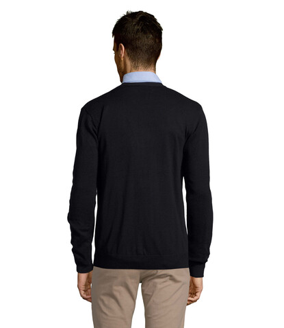 GOLDEN MEN V-NECK CARDIGAN - Navy bedrucken, Art.-Nr. S90011-NY-S GOLDEN MEN V-NECK CARDIGAN - Navy bedrucken, Art.-Nr. S90011-NY-S