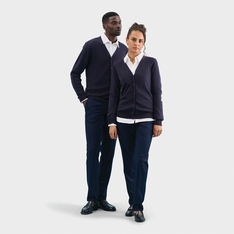 GOLDEN MEN V-NECK CARDIGAN - Navy bedrucken, Art.-Nr. S90011-NY-S GOLDEN MEN V-NECK CARDIGAN - Navy bedrucken, Art.-Nr. S90011-NY-S