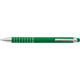 Kugelschreiber Oliver | Aluminium | Stylus – Grün bedrucken, Art.-Nr. 004999999_0647