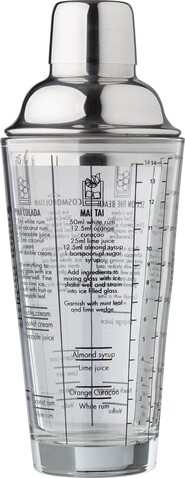 Cocktailshaker Adela | Glas | 400 ml – Neutral bedrucken, Art.-Nr. 021999999_1041489