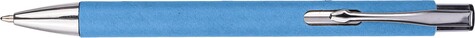 Kugelschreiber Debra | Chromdetails – Hellblau bedrucken, Art.-Nr. 018999128_1171447