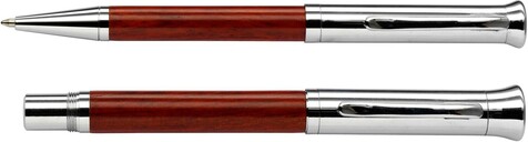 Schreibset Robin | Holz | 2 St. – Braun bedrucken, Art.-Nr. 011999999_5770