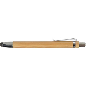 Kugelschreiber Jerome | Bambus | Stylus – Braun bedrucken, Art.-Nr. 011999999_7540