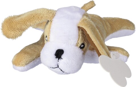 Plüschhund Finnian | 19 cm – Braun bedrucken, Art.-Nr. 011999999_8053
