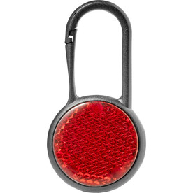 Sicherheitsleuchte Zuri | Kunststoff | Karabiner – Rot bedrucken, Art.-Nr. 008999999_8755