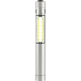 Taschenlampe Beth | Aluminium | COB | 50 Lumen – Silber bedrucken, Art.-Nr. 032999999_8839