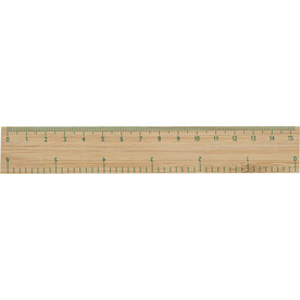 Lineal Greta | Bambus – Braun bedrucken, Art.-Nr. 011999999_8930