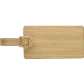 Kofferanhänger Shawn | Bambus – Braun bedrucken, Art.-Nr. 011999999_966269