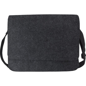 Laptoptasche Layla | Filz | 15 Zoll | Klettverschluss – dunkelgrau bedrucken, Art.-Nr. 491999999_970953