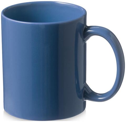 Santos 330 ml Keramiktasse, blau bedrucken, Art.-Nr. 10037801