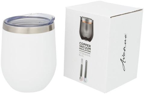 Corzo 350 ml Kupfer-Vakuum Isolierbecher, weiss bedrucken, Art.-Nr. 10051602