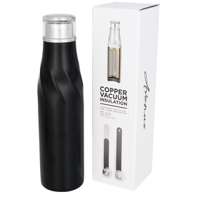 Hugo 650 ml selbstversiegelnde Kupfer-Vakuum Isolierflasche, schwarz bedrucken, Art.-Nr. 10052100 Hugo 650 ml selbstversiegelnde Kupfer-Vakuum Isolierflasche, schwarz bedrucken, Art.-Nr. 10052100