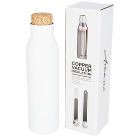 Norse 590 ml Kupfer-Vakuum Isolierflasche, weiss bedrucken, Art.-Nr. 10053502