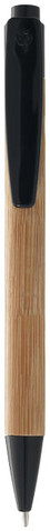 Borneo Bambus Kugelschreiber, natur, schwarz bedrucken, Art.-Nr. 10632200