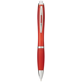 Nash Kugelschreiber mit farbigem Schaft und Griff, rot bedrucken, Art.-Nr. 10639902
