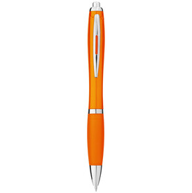 Nash Kugelschreiber mit farbigem Schaft und Griff (schwarze Mine), orange bedrucken, Art.-Nr. 10639906