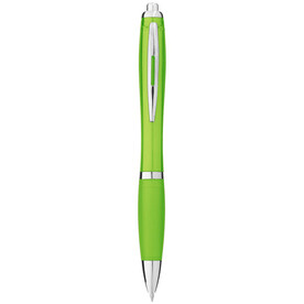 Nash Kugelschreiber mit farbigem Schaft und Griff, limone bedrucken, Art.-Nr. 10639907