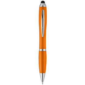 Nash Stylus Kugelschreiber mit farbigem Griff und Schaft, orange bedrucken, Art.-Nr. 10673903