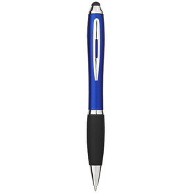 Nash Stylus Kugelschreiber farbig mit schwarzem Griff (blaue Mine), royalblau, schwarz bedrucken, Art.-Nr. 10690302 Nash Stylus Kugelschreiber farbig mit schwarzem Griff (blaue Mine), royalblau, schwarz bedrucken, Art.-Nr. 10690302