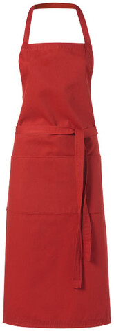 Viera 240 g/m² Schürze, rot bedrucken, Art.-Nr. 11205325