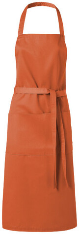 Viera 240 g/m² Schürze, orange bedrucken, Art.-Nr. 11205335