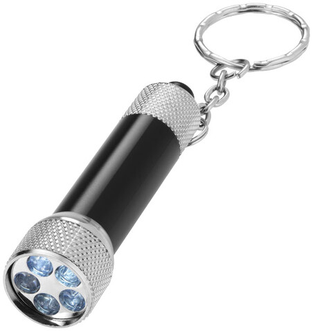 Draco LED-Schlüssellicht, schwarz, silber bedrucken, Art.-Nr. 11800701