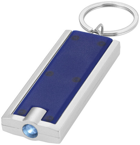 Castor LED-Schlüssellicht, blau, silber bedrucken, Art.-Nr. 11801200