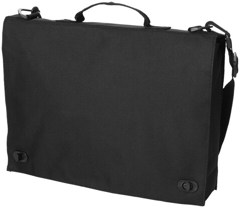 Santa Fee Konferenztasche 6L, schwarz bedrucken, Art.-Nr. 19546620