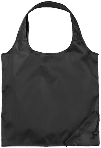 Bungalow faltbare Polyester Tragetasche 7L, schwarz bedrucken, Art.-Nr. 12011900