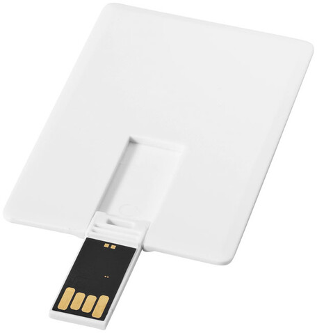 Slim 2 GB USB-Stick im Kreditkartenformat, weiss bedrucken, Art.-Nr. 12352000