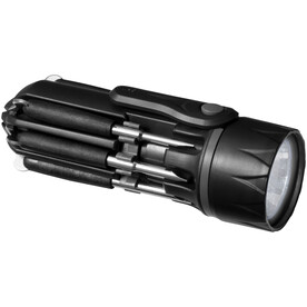Spidey 8-in-1-Schraubenzieher mit Taschenlampe, schwarz bedrucken, Art.-Nr. 13402900