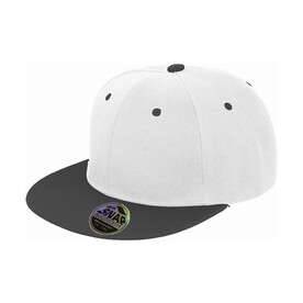 Result Caps Bronx Original Flat Peak Snap Back Cap, White/Black, One Size bedrucken, Art.-Nr. 082340560 Result Caps Bronx Original Flat Peak Snap Back Cap, White/Black, One Size bedrucken, Art.-Nr. 082340560