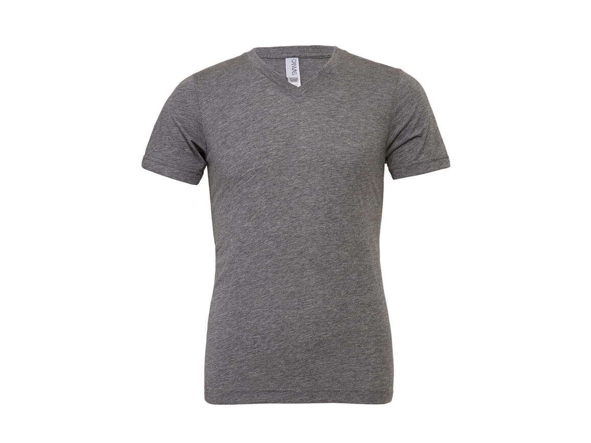 Bella Unisex Triblend V-Neck T-Shirt, Grey Triblend, XL bedrucken, Art.-Nr. 164061386