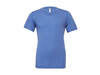 Bella Unisex Triblend V-Neck T-Shirt, Blue Triblend, M bedrucken, Art.-Nr. 164063384