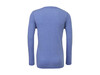 Bella Unisex Triblend LS V-Neck T-Shirt, Blue Triblend, XL bedrucken, Art.-Nr. 165063386
