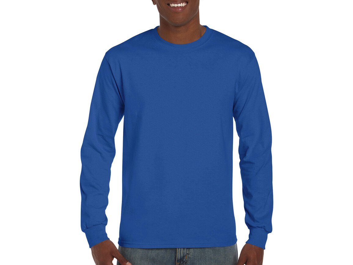 Gildan Ultra Cotton Adult T-Shirt LS, Royal, 2XL bedrucken, Art.-Nr. 171093007