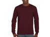 Gildan Ultra Cotton Adult T-Shirt LS, Maroon, XL bedrucken, Art.-Nr. 171094456