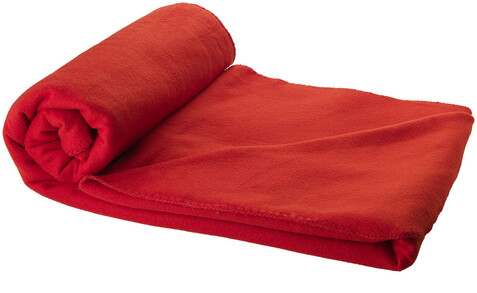 Huggy Fleecedecke mit Hülle 150 x 120 cm, rot bedrucken, Art.-Nr. 19549866