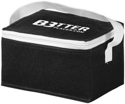 Spectrum Kühltasche für 6 Dosen 4L, schwarz bedrucken, Art.-Nr. 10018207