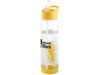 Tutti frutti 740 ml Tritan™ Sportflasche mit Fruchtsieb, transparent, gelb bedrucken, Art.-Nr. 10031402