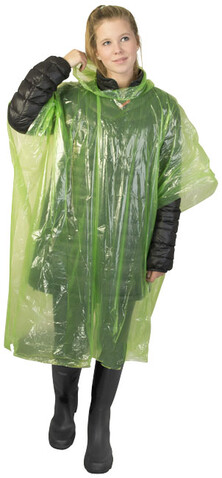 Ziva Einweg Regenponcho mit Hülle, limone bedrucken, Art.-Nr. 10042904