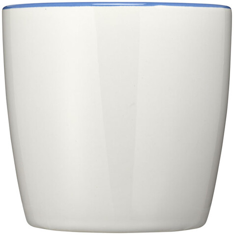 Aztec 340 ml Keramiktasse, weiss, royalblau bedrucken, Art.-Nr. 10047701