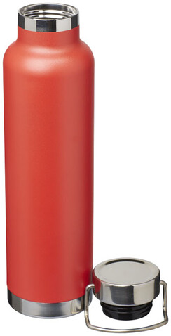 Thor 650 ml Kupfer-Vakuum Isoliersportflasche, rot bedrucken, Art.-Nr. 10048804