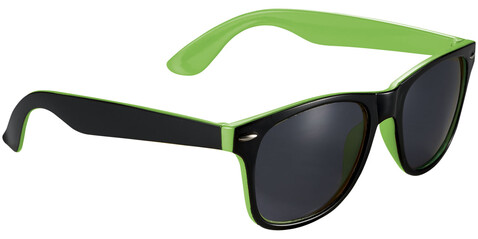 Sun Ray Sonnenbrille mit zweifarbigen Tönen, limone, schwarz bedrucken, Art.-Nr. 10050003